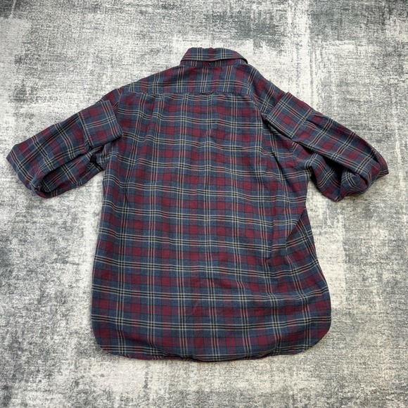 Rag & Bone Shirt Mens Medium Blue Red Plaid Flannel Buttn Down Tailored Workwear - Picture 7 of 10